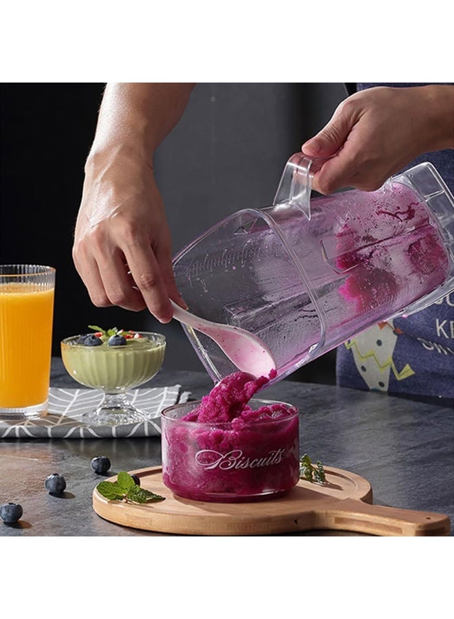 sokany High-powered blender made of durable stainless steel with a 6000W SK-999 copper motor from Sokany. This professional multi-purpose blender features 15 speeds, is a 2-in-1 appliance (blender and smoothie maker with a 2.5L capacity, coffee grinder), ice crushing, self-cleaning function, and is BPA-free. Silver finish. - Image 5